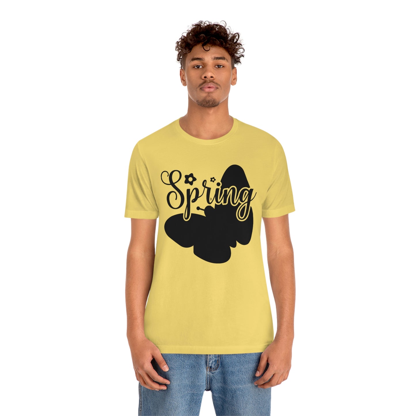 Butterfly Silhouette Spring Unisex Jersey Short Sleeve Tee