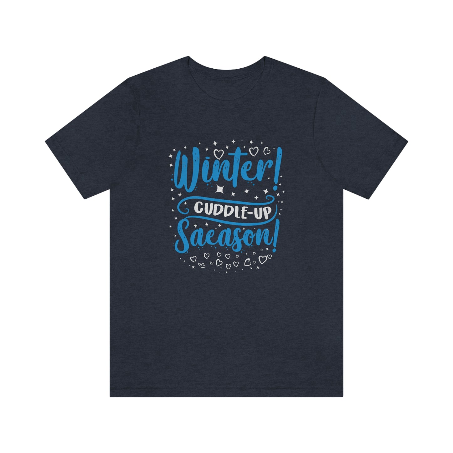 Winter Cuddle Up Season Print Unisex Jersey Short Sleeve Tee