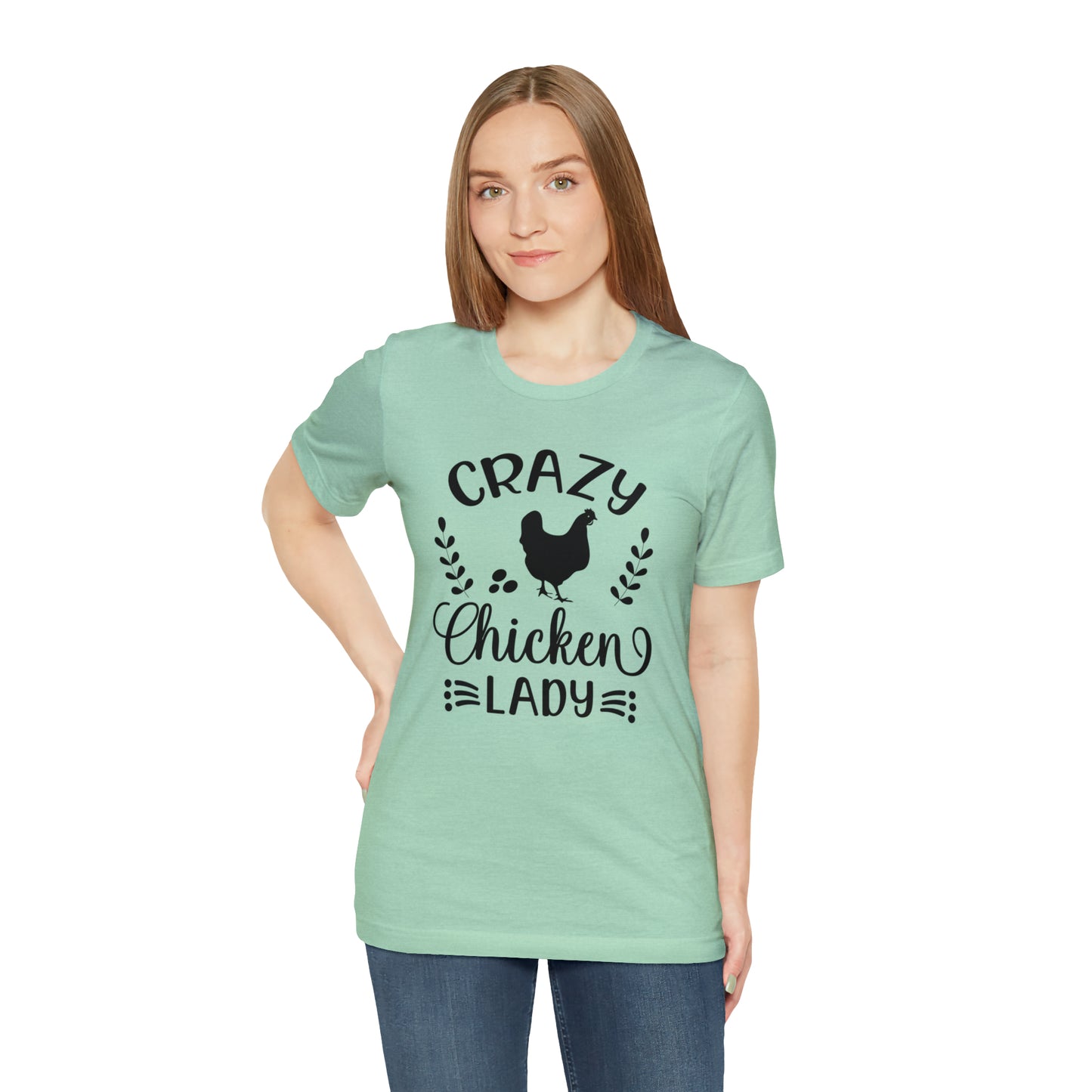 Crazy Chicken Lady Short Sleeve T-shirt