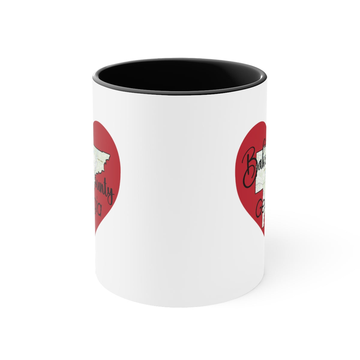 Baker County Georgia Accent Coffee Mug, 11oz