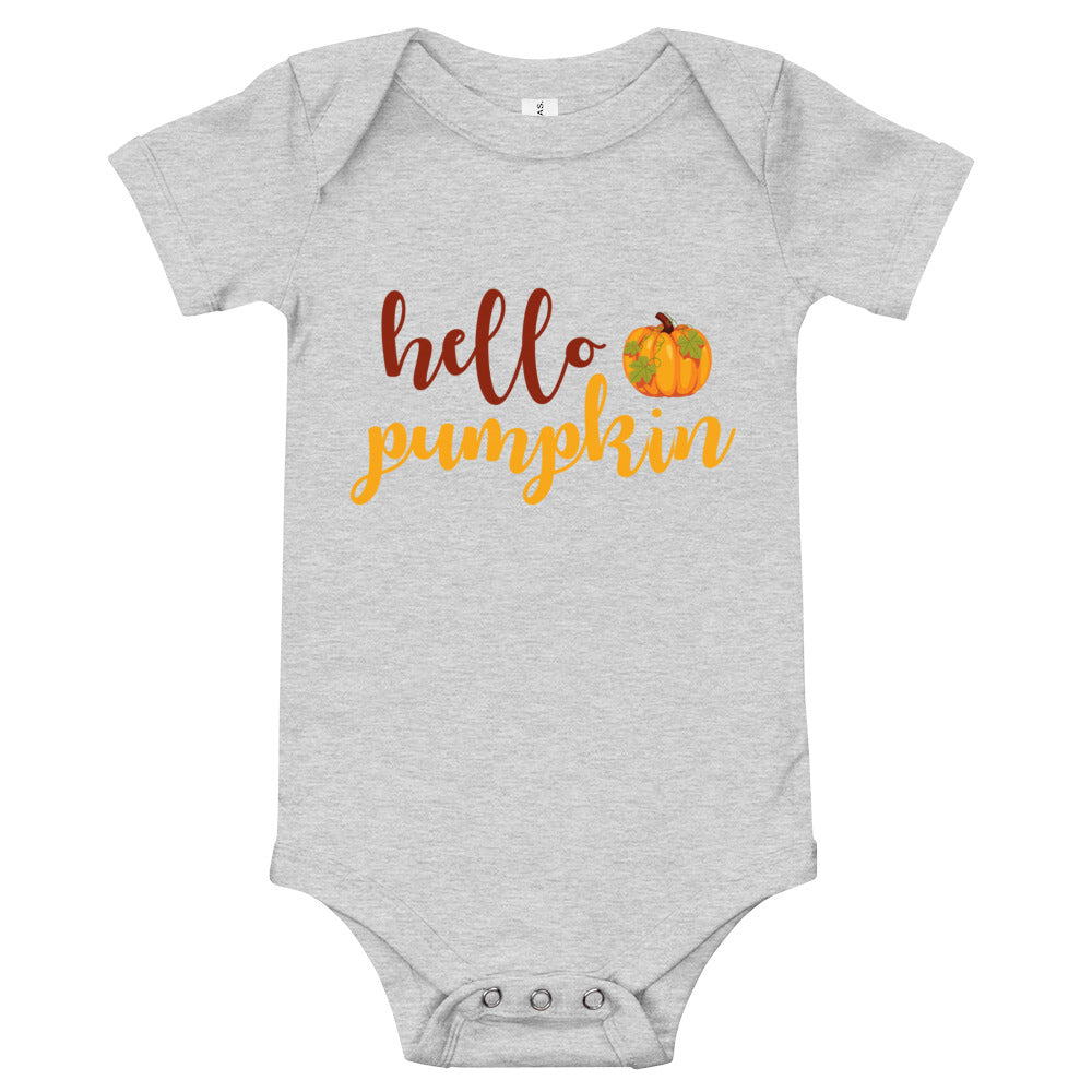 Hello Pumpkin Baby short sleeve one piece