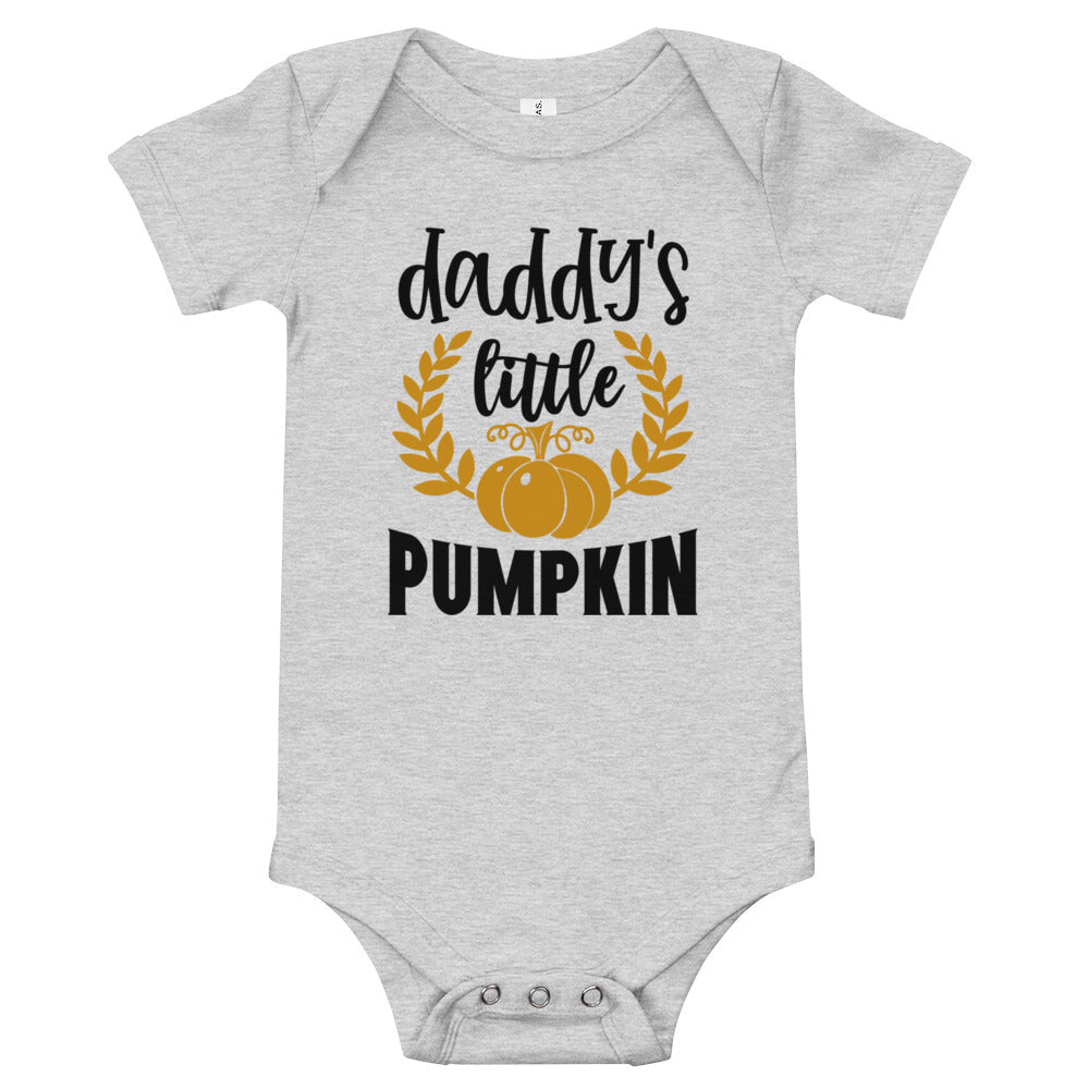 Daddy's Little Pumpkin Baby short sleeve one piece