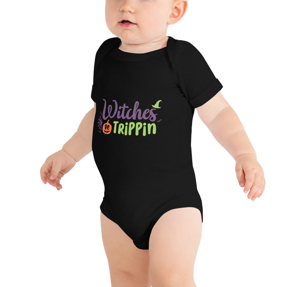 Witches Be Trippin' Baby short sleeve one piece