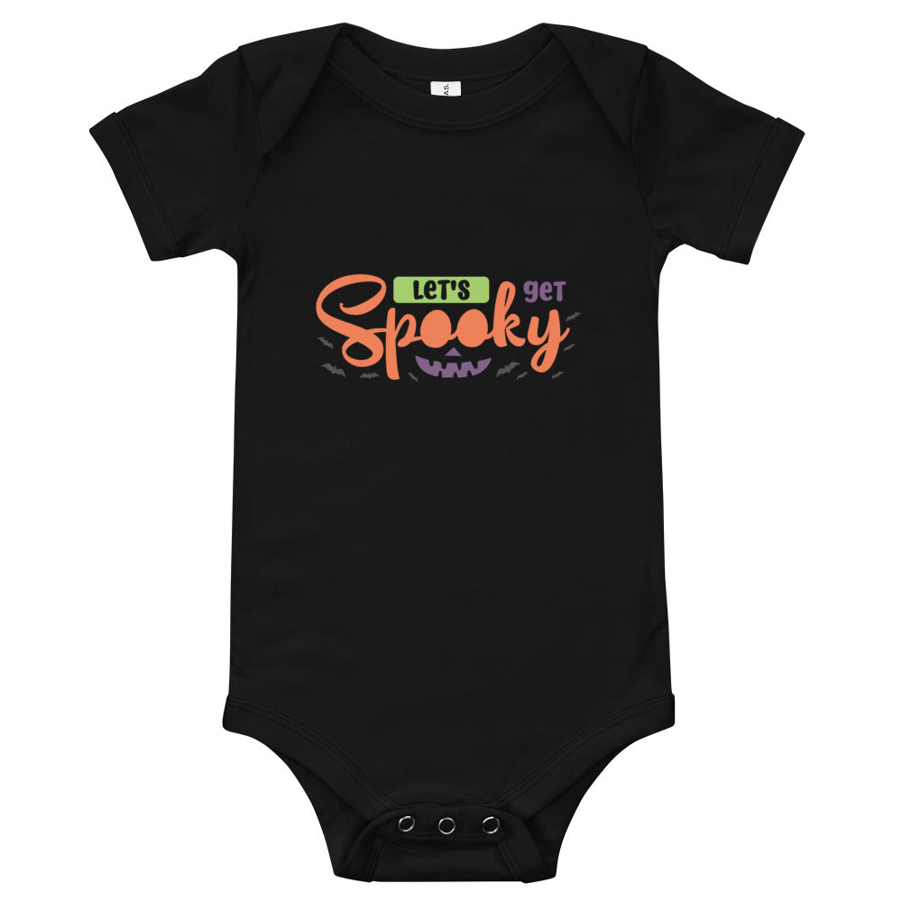 Let's Get Spooky Baby short sleeve one piece