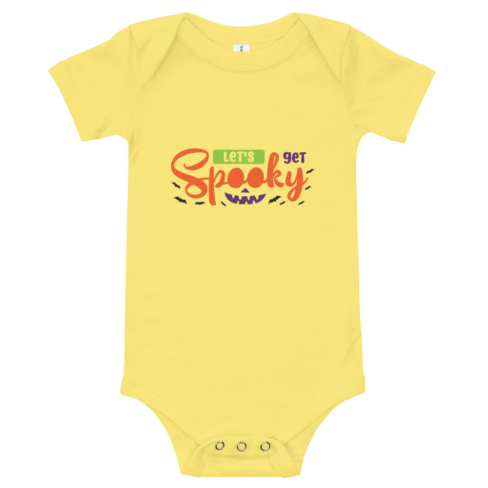 Let's Get Spooky Baby short sleeve one piece