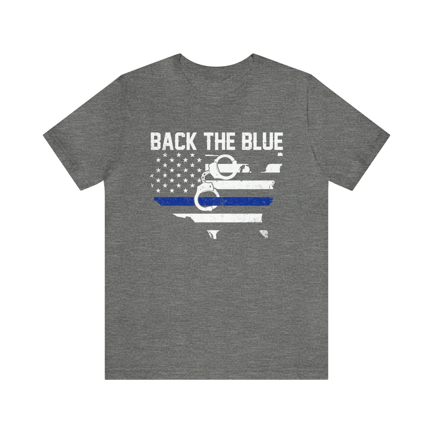 Back the Blue Police Short Sleeve T-shirt