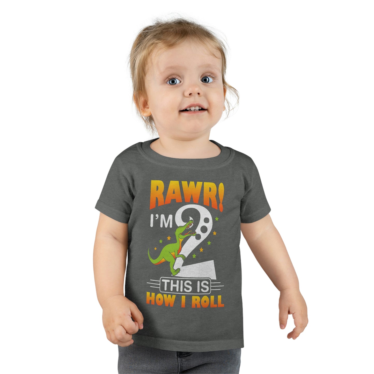 Rawr! I'm Two This is How I Roll Toddler T-shirt