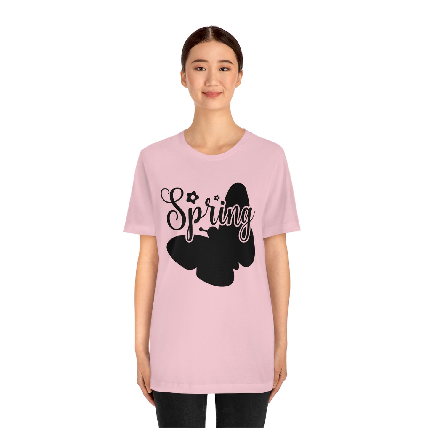 Butterfly Silhouette Spring Unisex Jersey Short Sleeve Tee