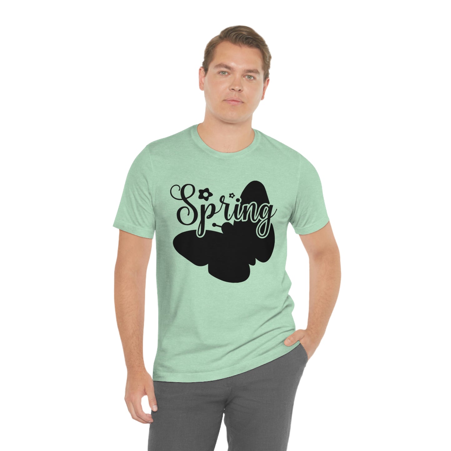 Butterfly Silhouette Spring Unisex Jersey Short Sleeve Tee