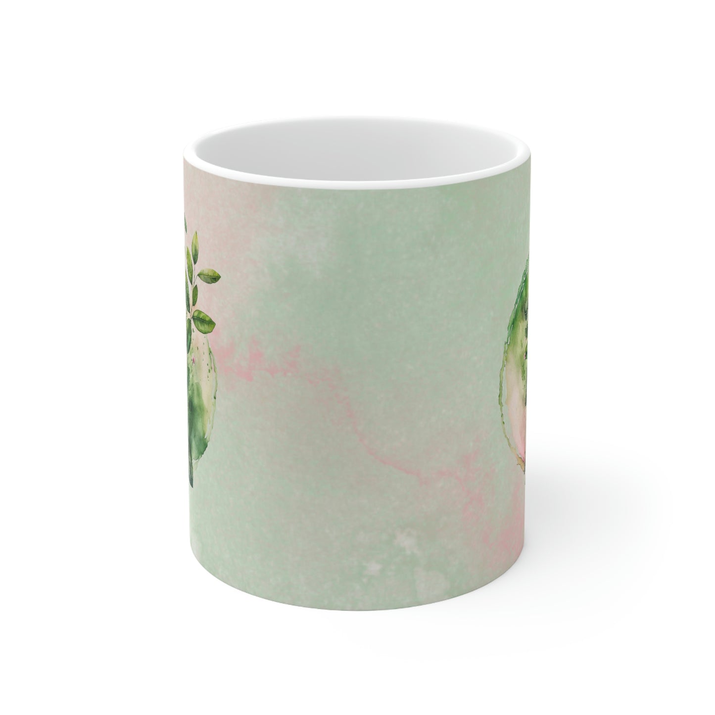 Spring Flowers Watercolor Ceramic Mug 11oz
