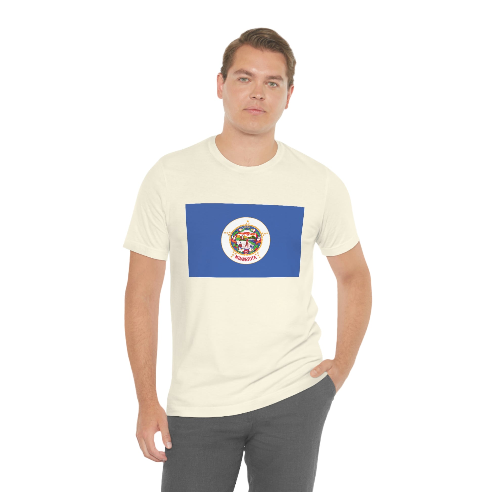Minnesota Flag Unisex Jersey Short Sleeve Tee Tshirt T-shirt