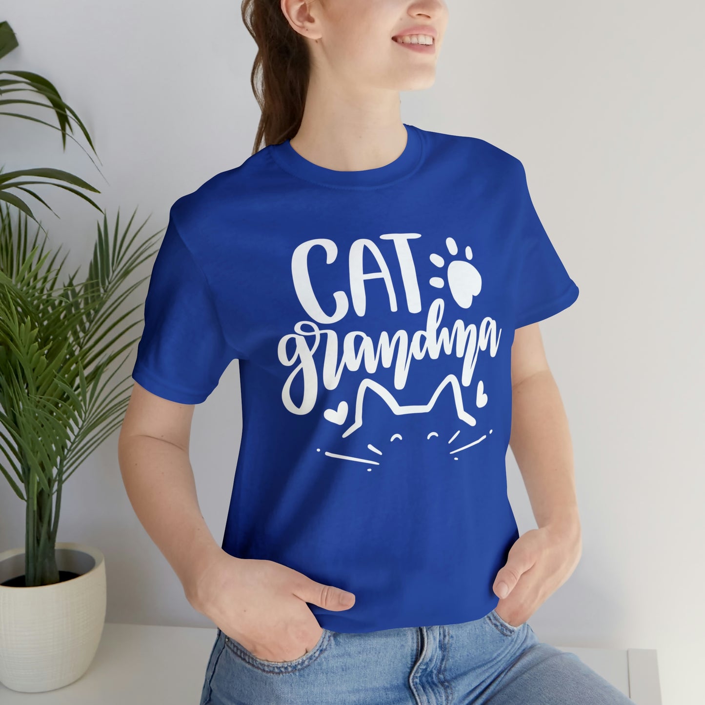 Cat Grandma Short Sleeve T-shirt