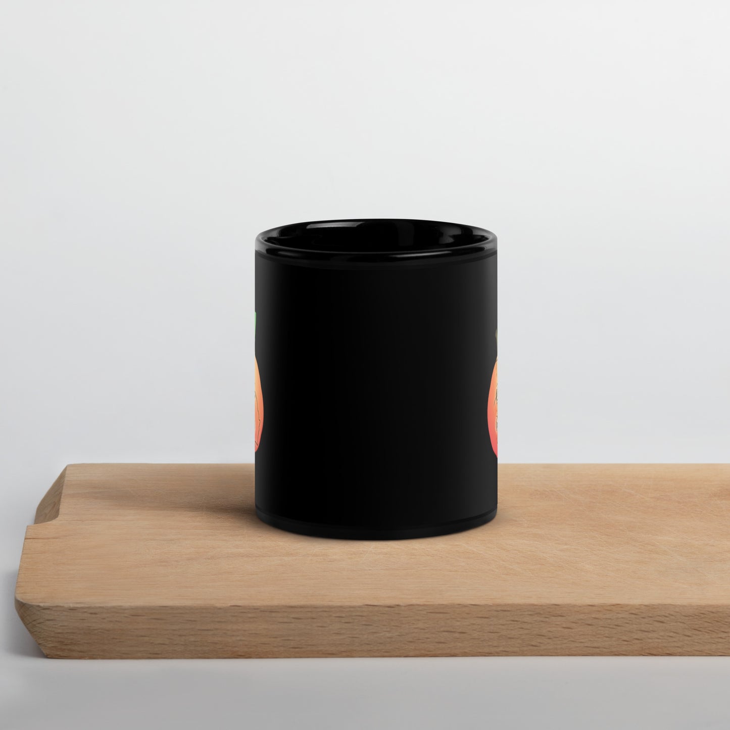 Alma Georgia Black Glossy Mug