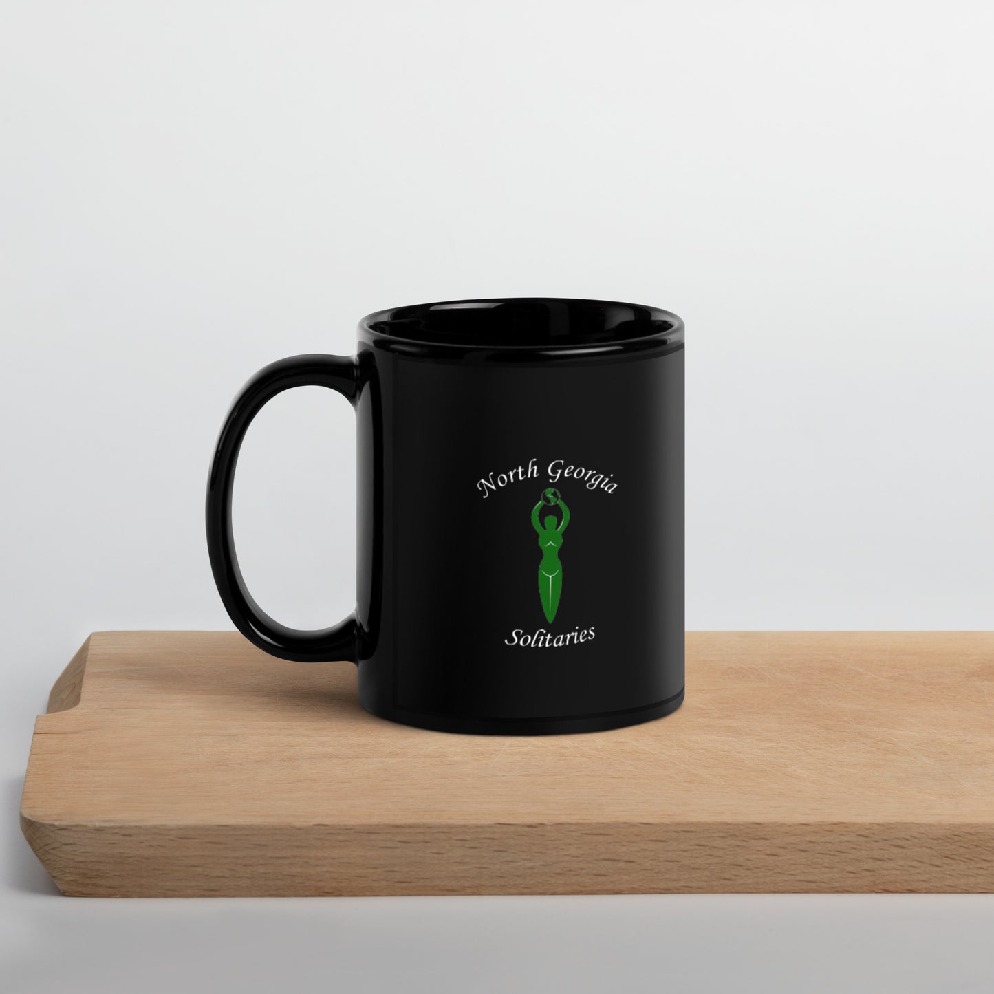 North Georgia Solitaries Black Glossy Mug