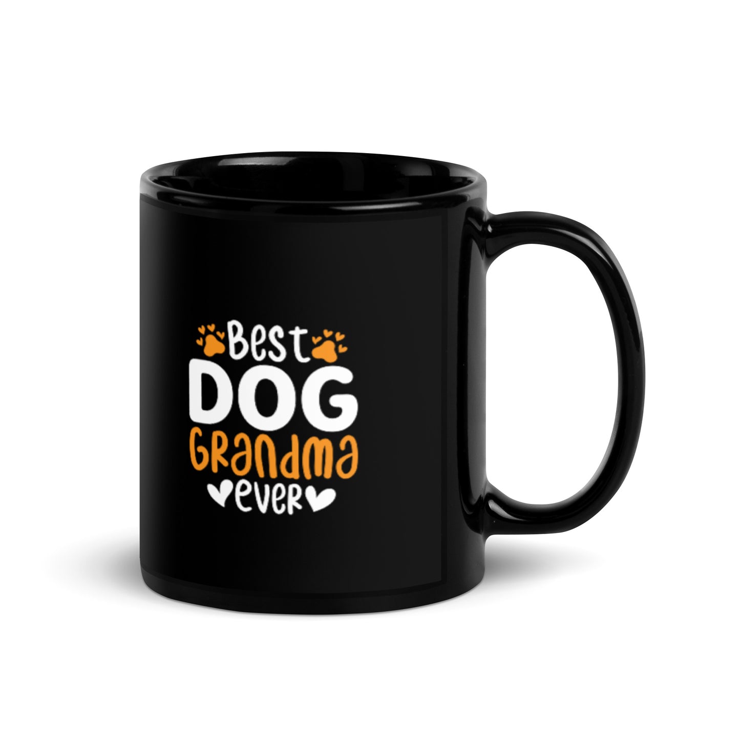 Best Dog Grandma Ever Black Glossy Mug