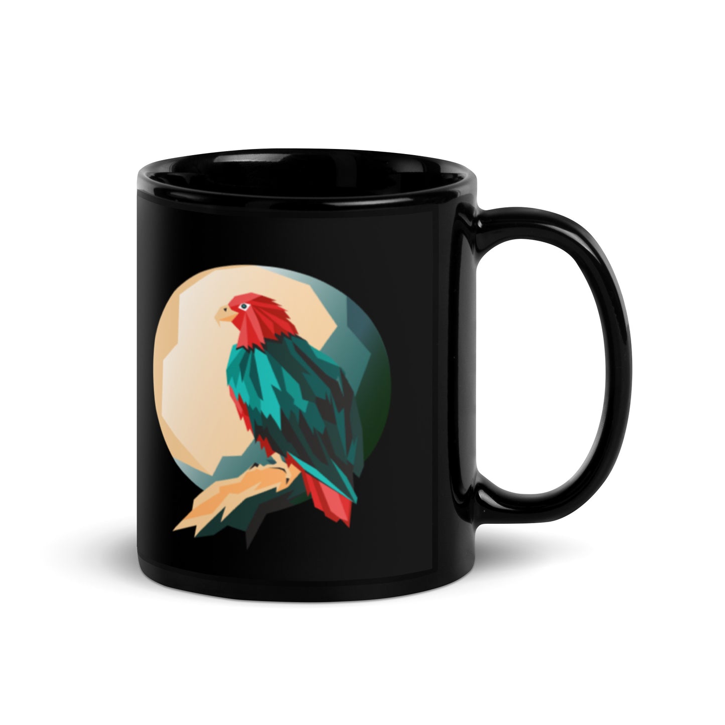 Eagle Black Glossy Mug