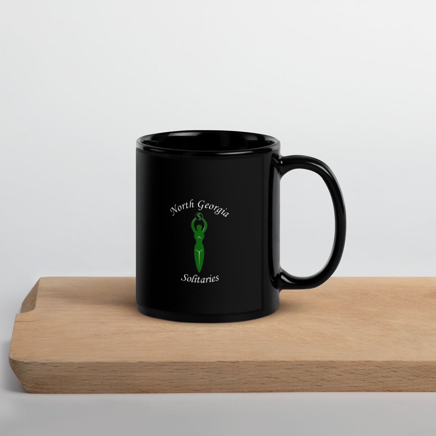 North Georgia Solitaries Black Glossy Mug