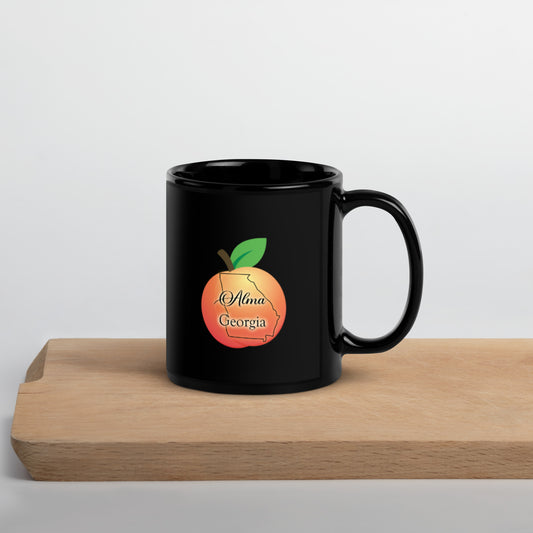 Alma Georgia Black Glossy Mug