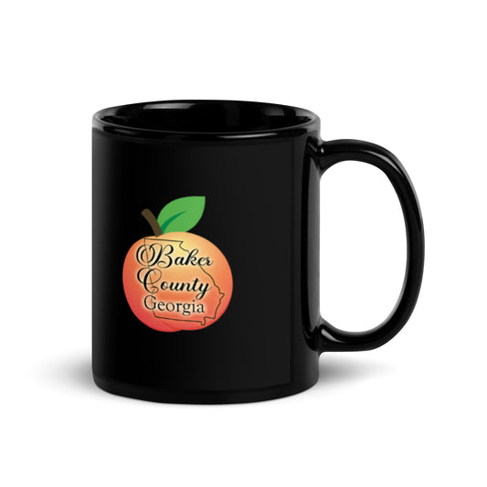 Baker County Georgia Black Glossy Mug