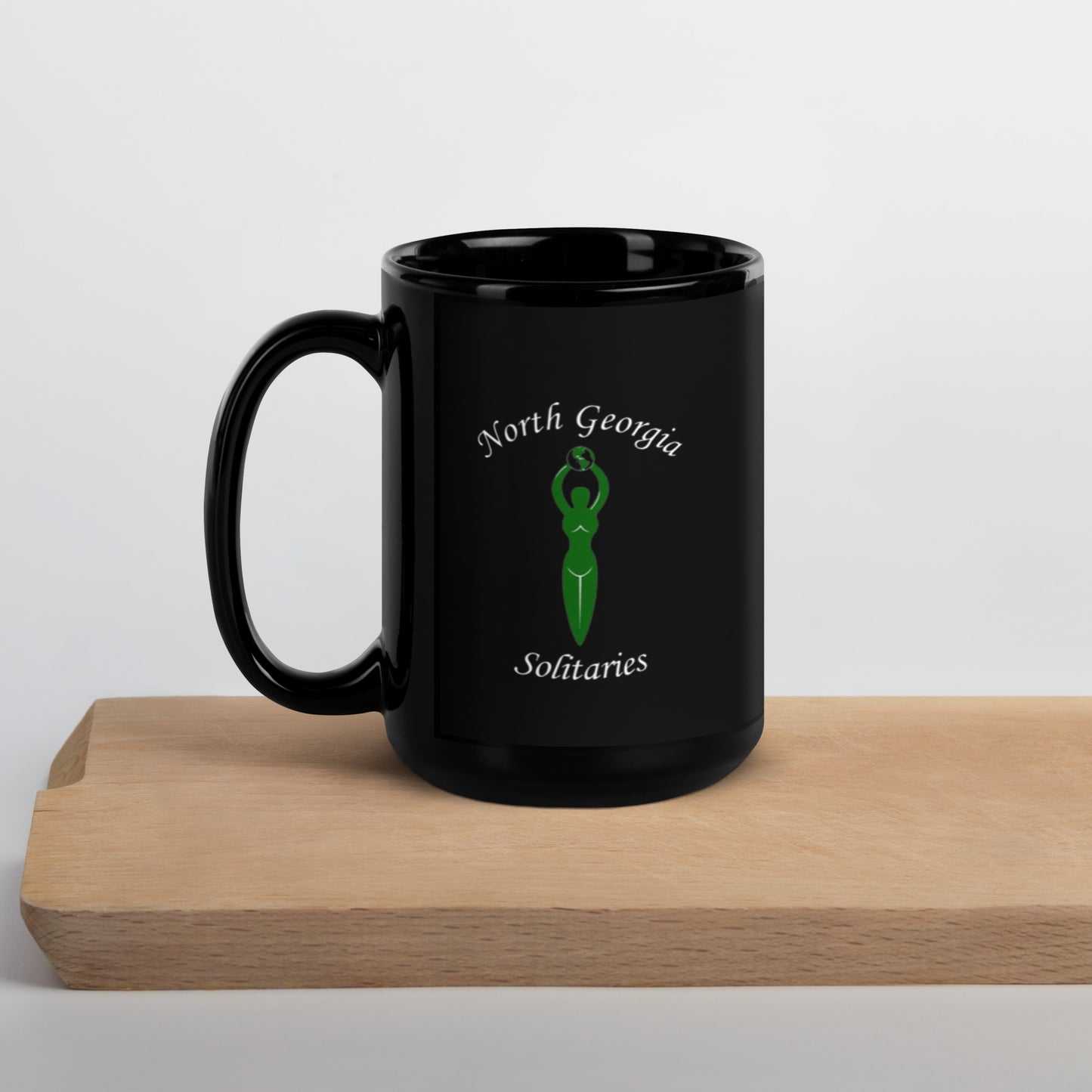 North Georgia Solitaries Black Glossy Mug