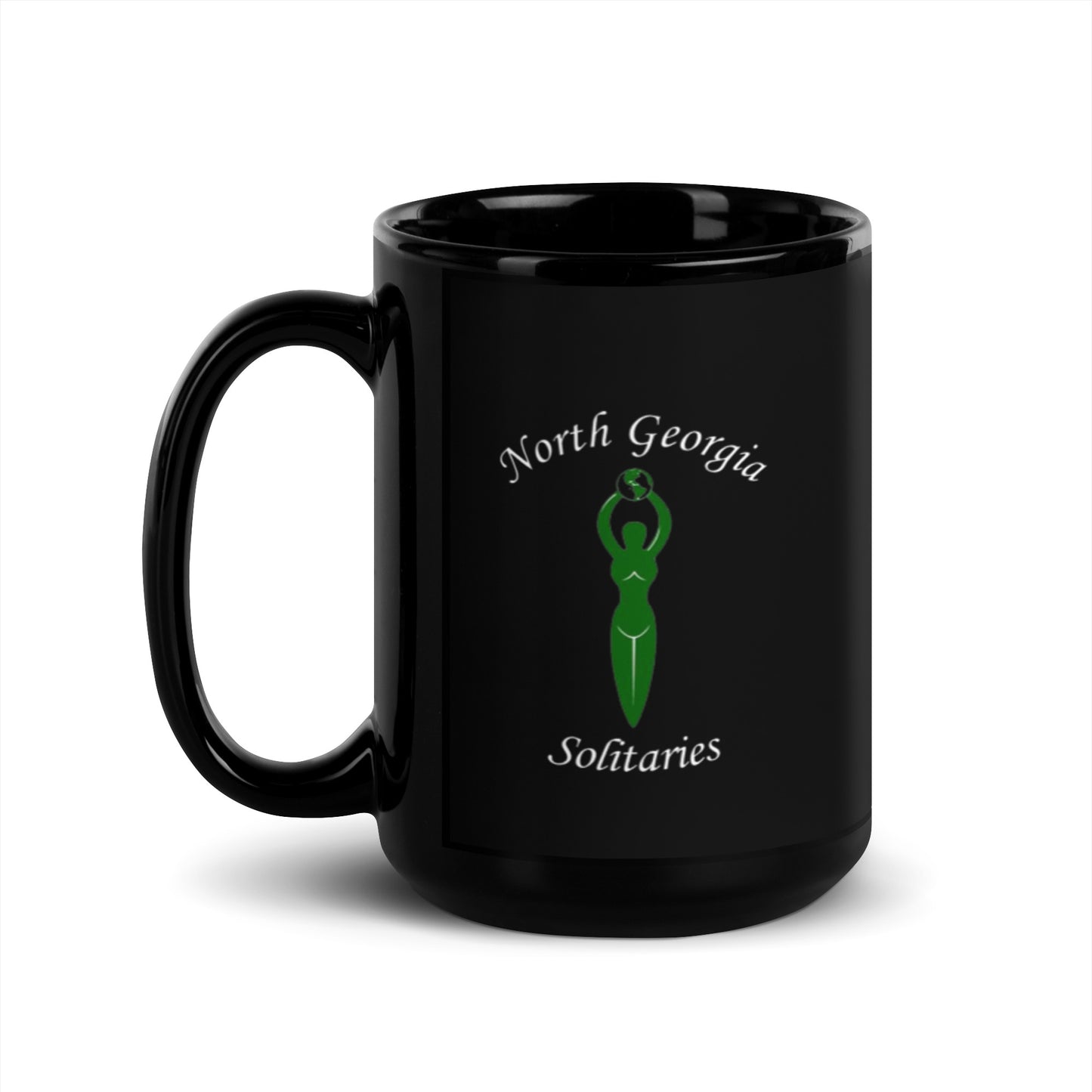 North Georgia Solitaries Black Glossy Mug