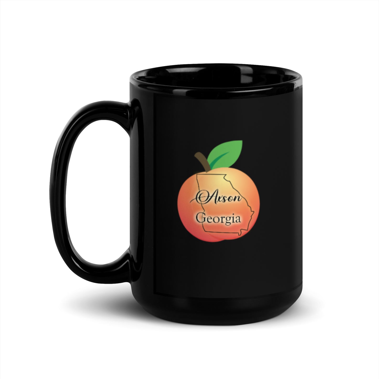 Axson Georgia Black Glossy Mug
