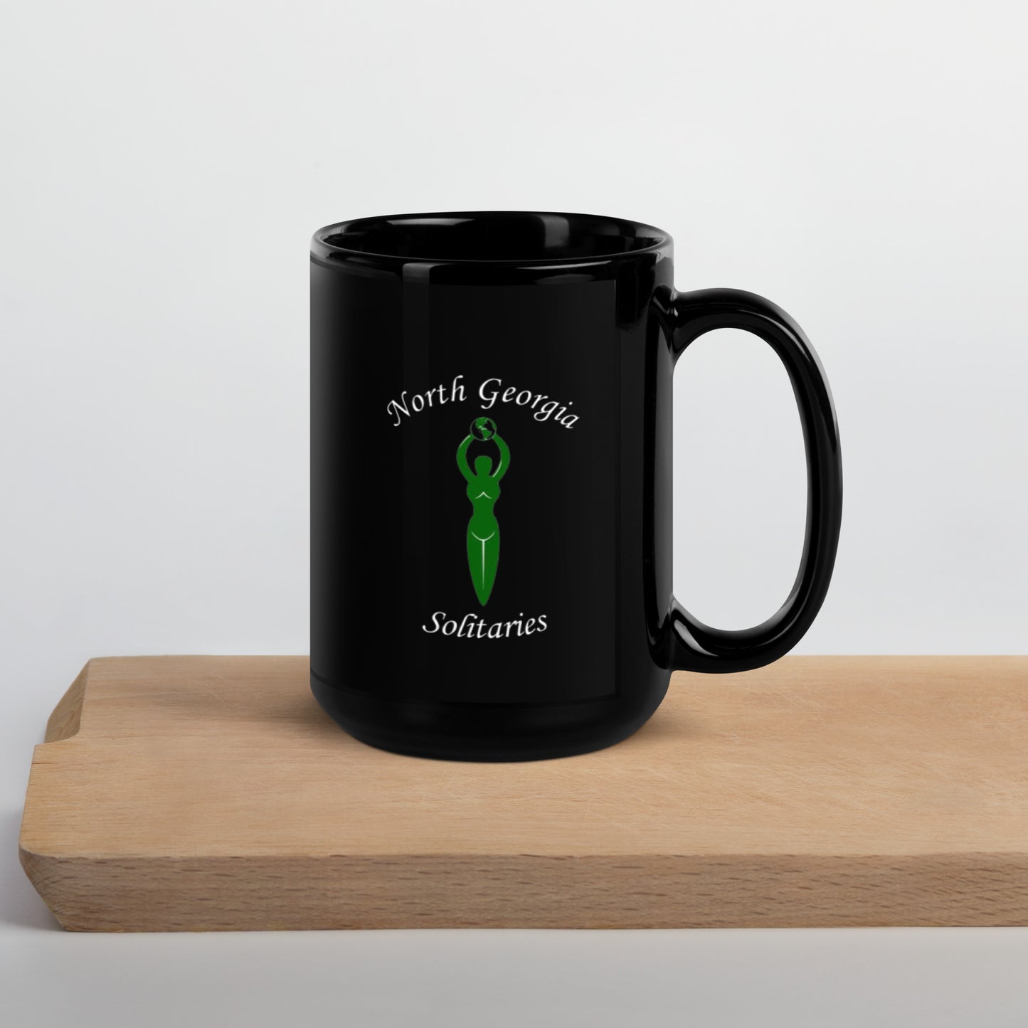 North Georgia Solitaries Black Glossy Mug