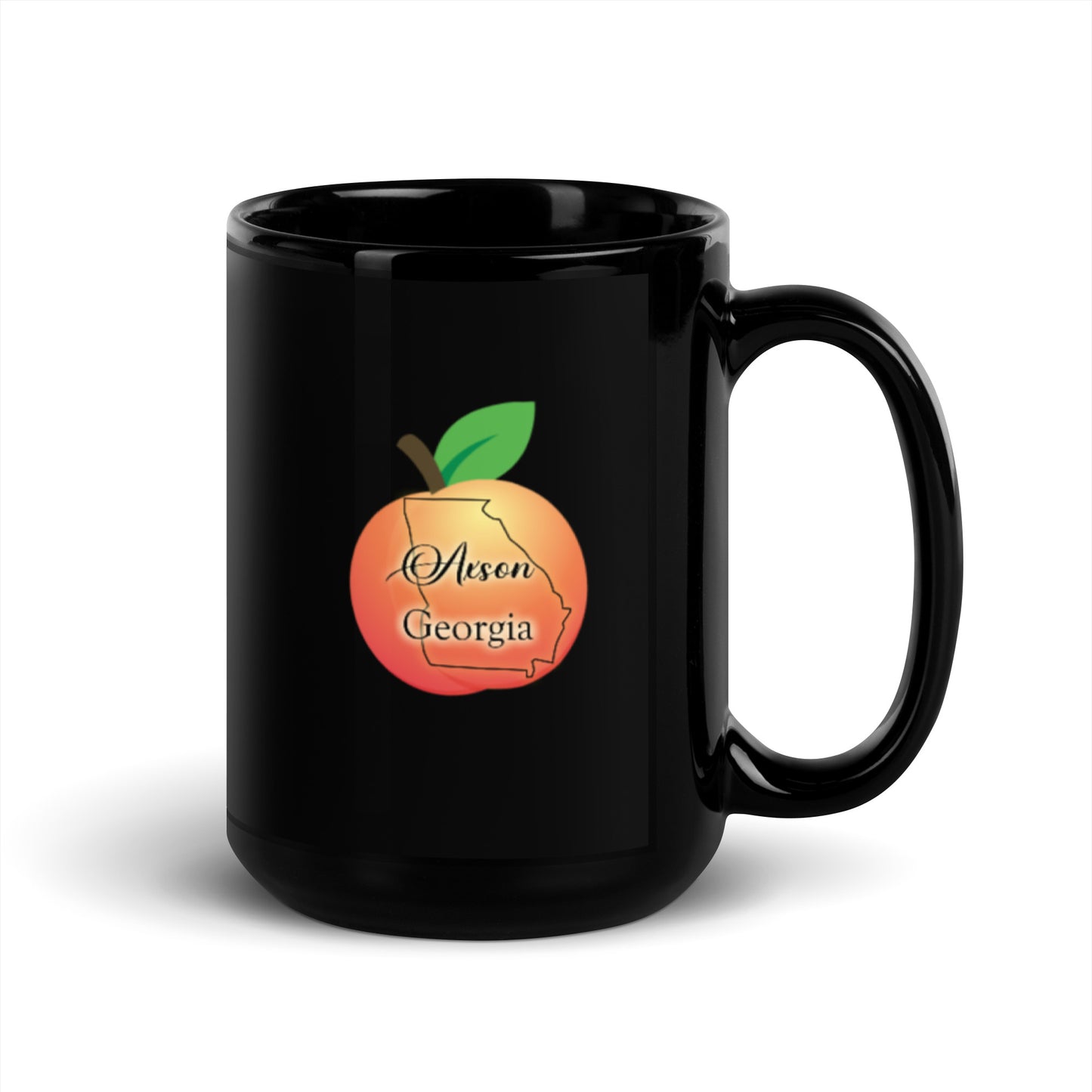Axson Georgia Black Glossy Mug