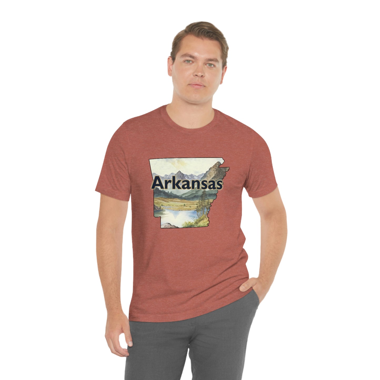 Arkansas Landscape Unisex Jersey Short Sleeve Tee Tshirt T-shirt