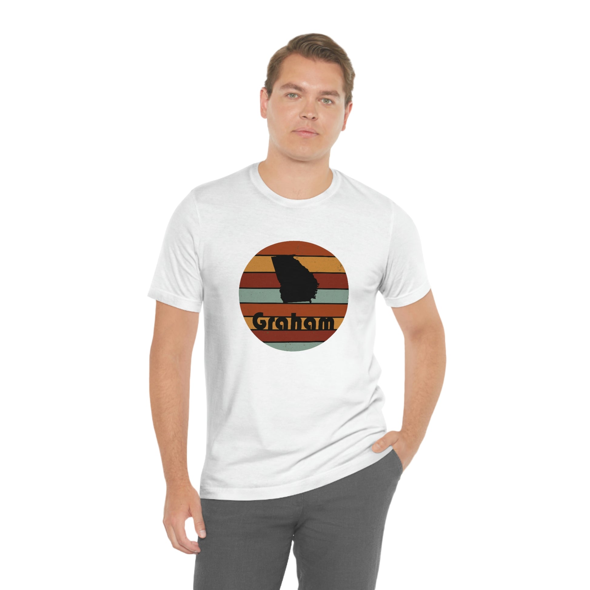 Graham Georgia Retro Sunset Unisex Jersey Short Sleeve Tee Tshirt T-shirt