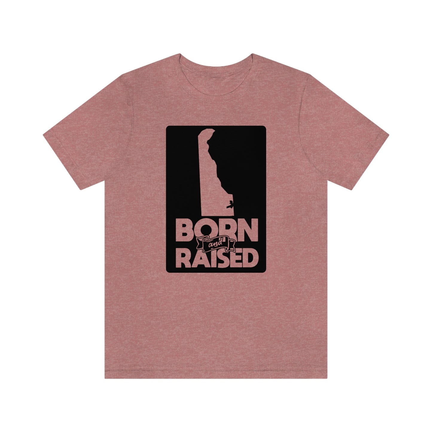 Delaware Born and Raised Short Sleeve  T-shirt