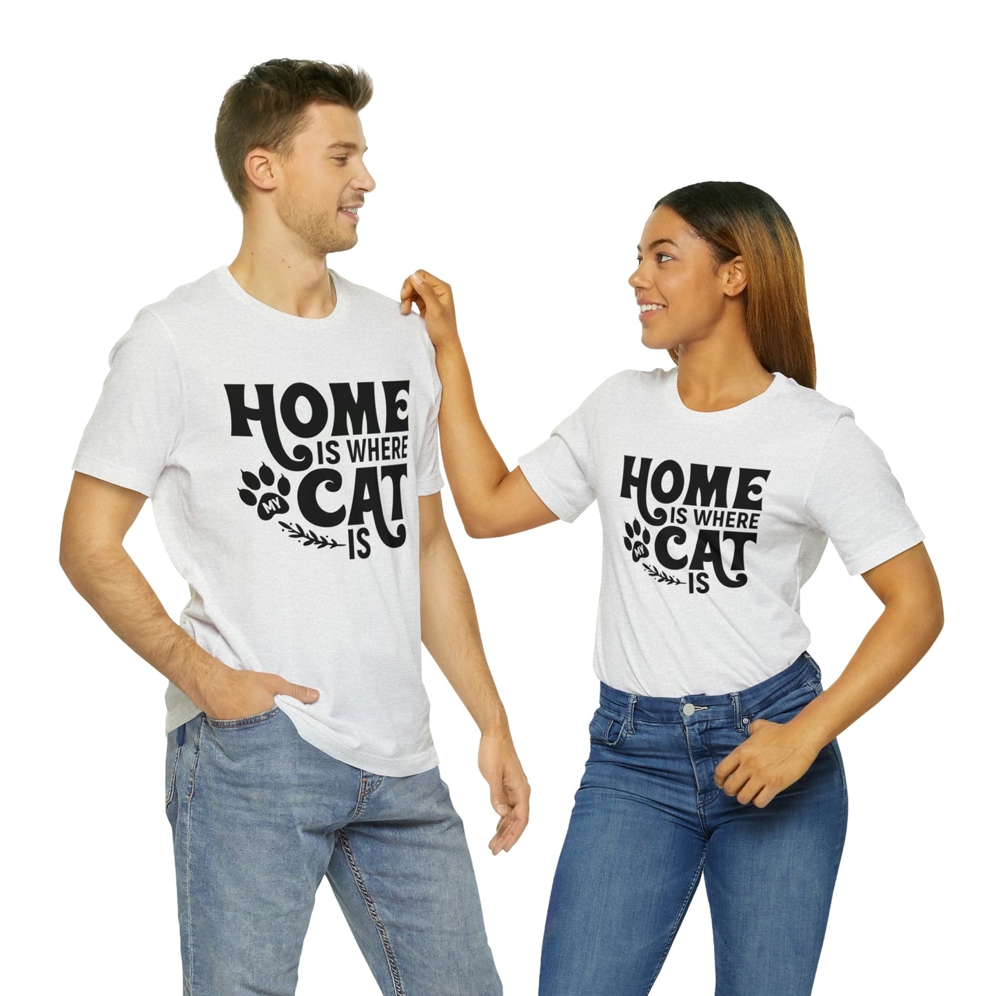 Home is Where My Cat Is Short Sleeve T-shirt