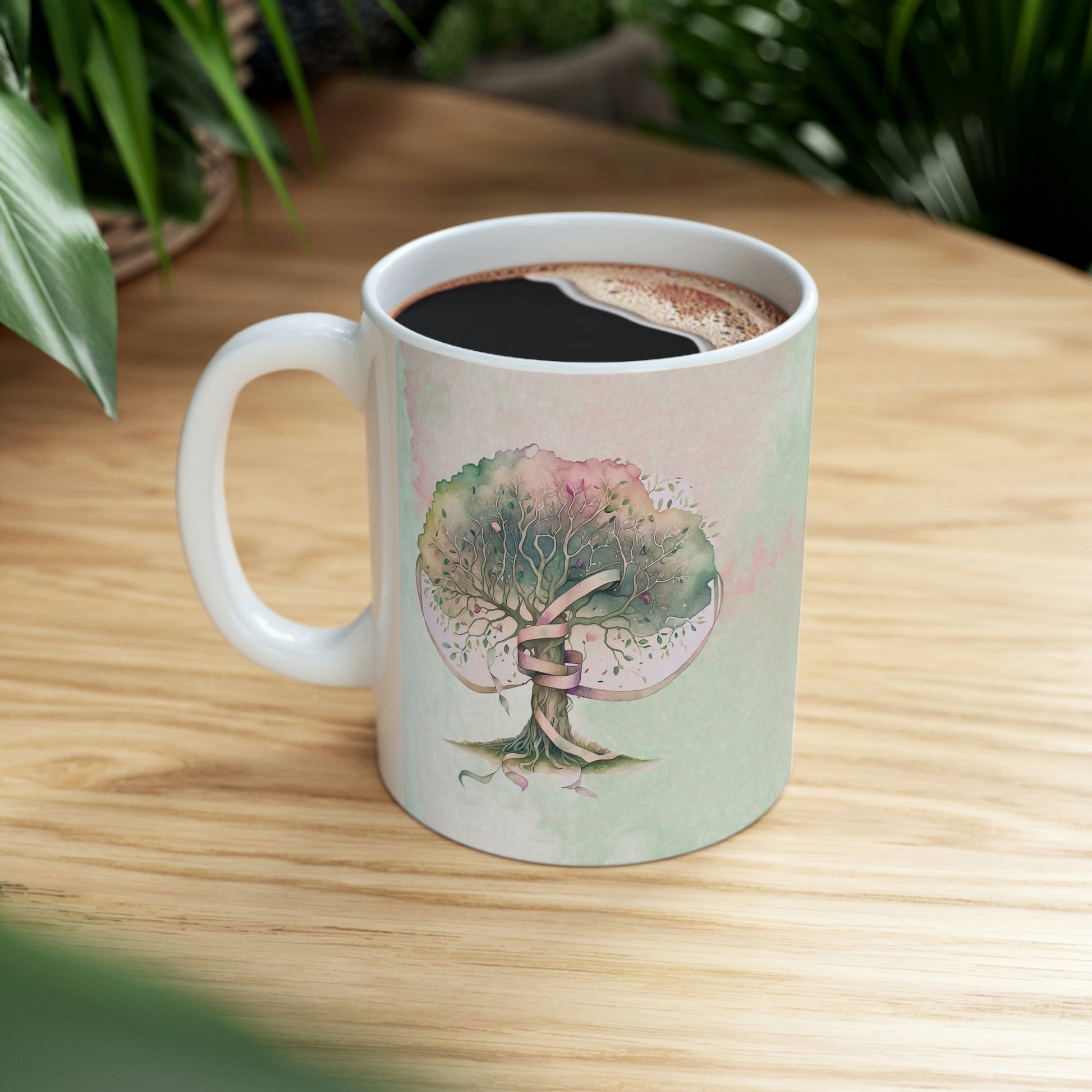 Spring Tree Watercolor Ceramic Mug 11oz