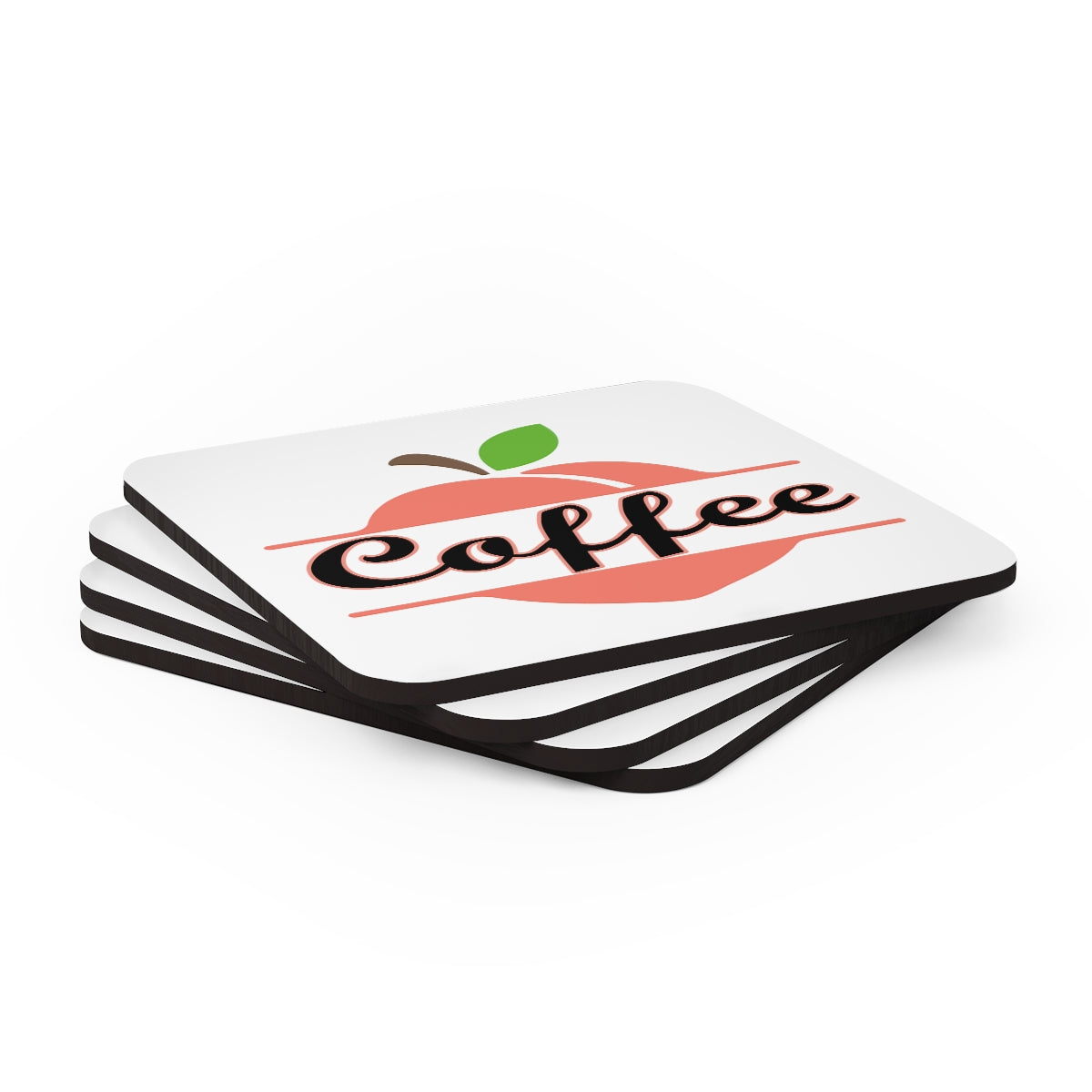 Coffee Georgia Corkwood Coaster Set