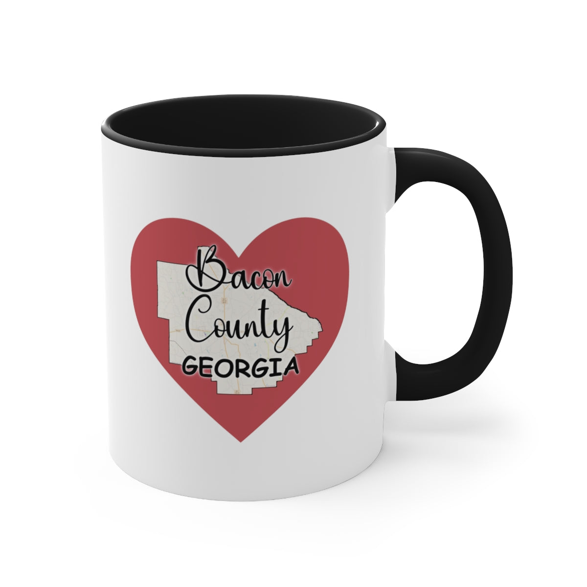 Bacon County Georgia Accent Coffee Mug, 11oz