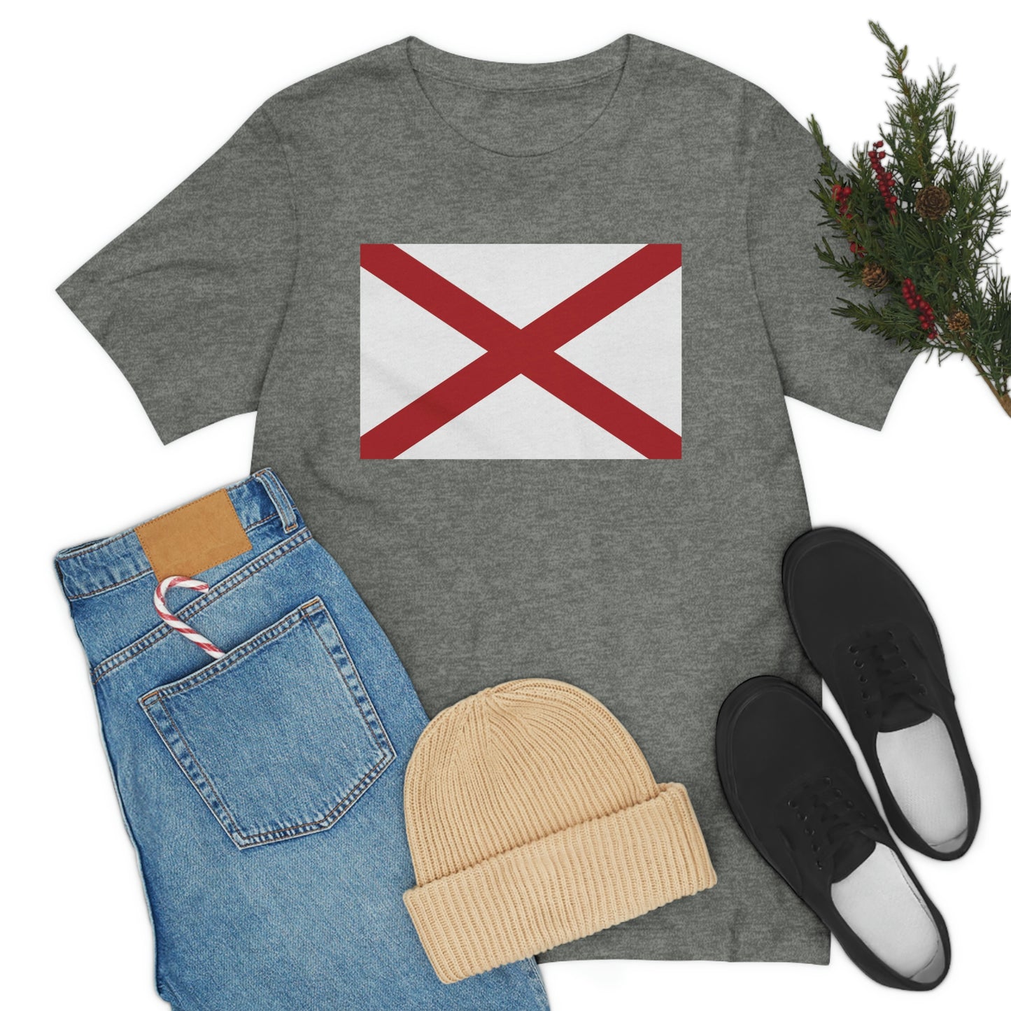 Alabama Flag Unisex Jersey Short Sleeve T-shirt
