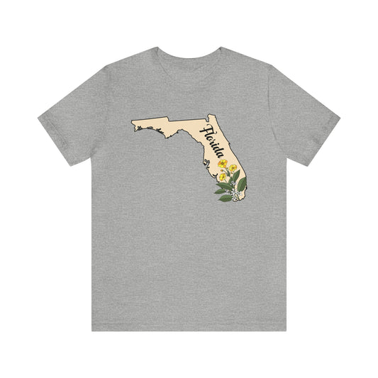 Florida State Flower Short Sleeve T-shirt