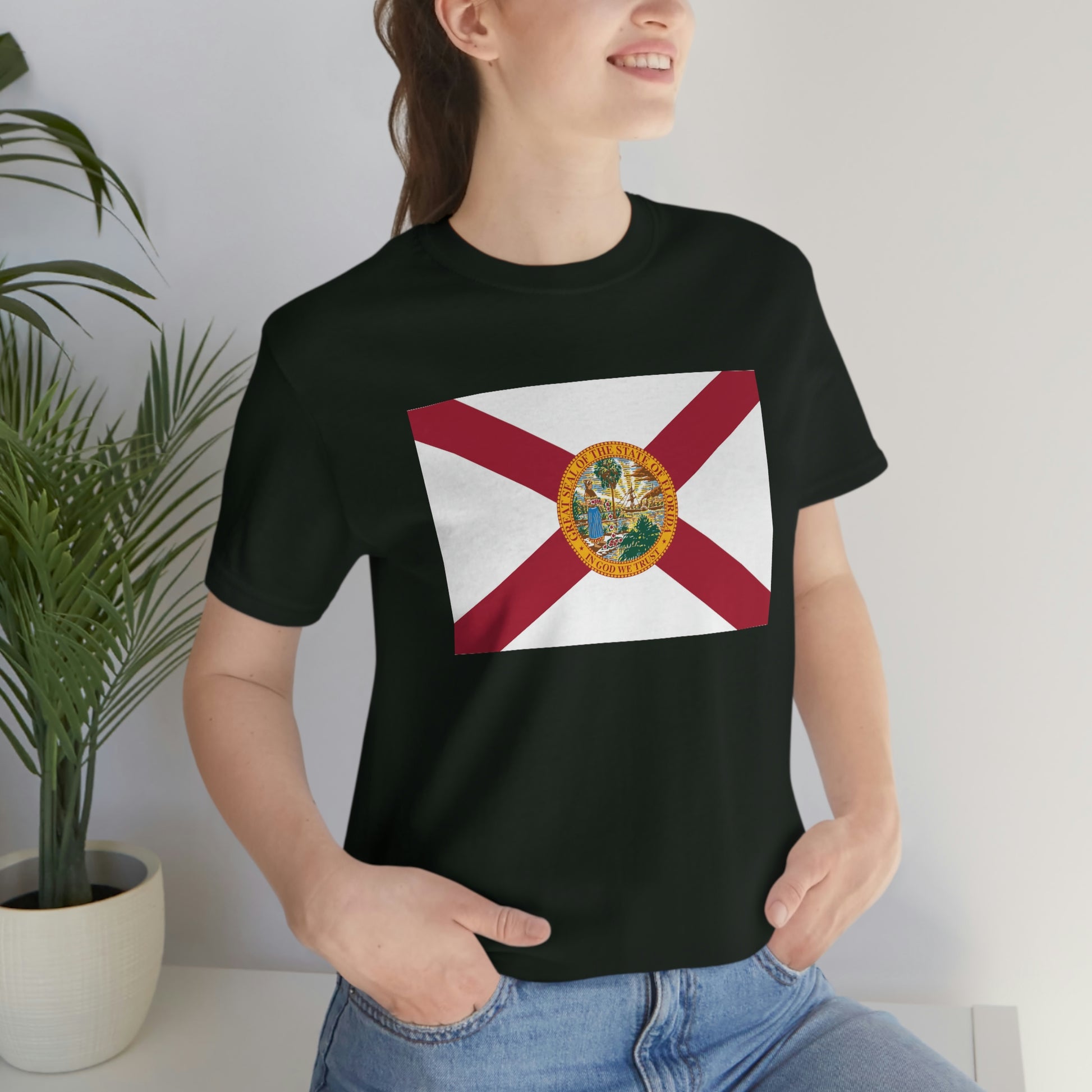 Florida Flag Unisex Jersey Short Sleeve Tee Tshirt T-shirt