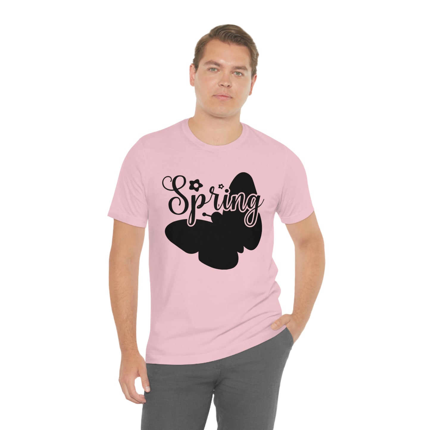 Butterfly Silhouette Spring Unisex Jersey Short Sleeve Tee