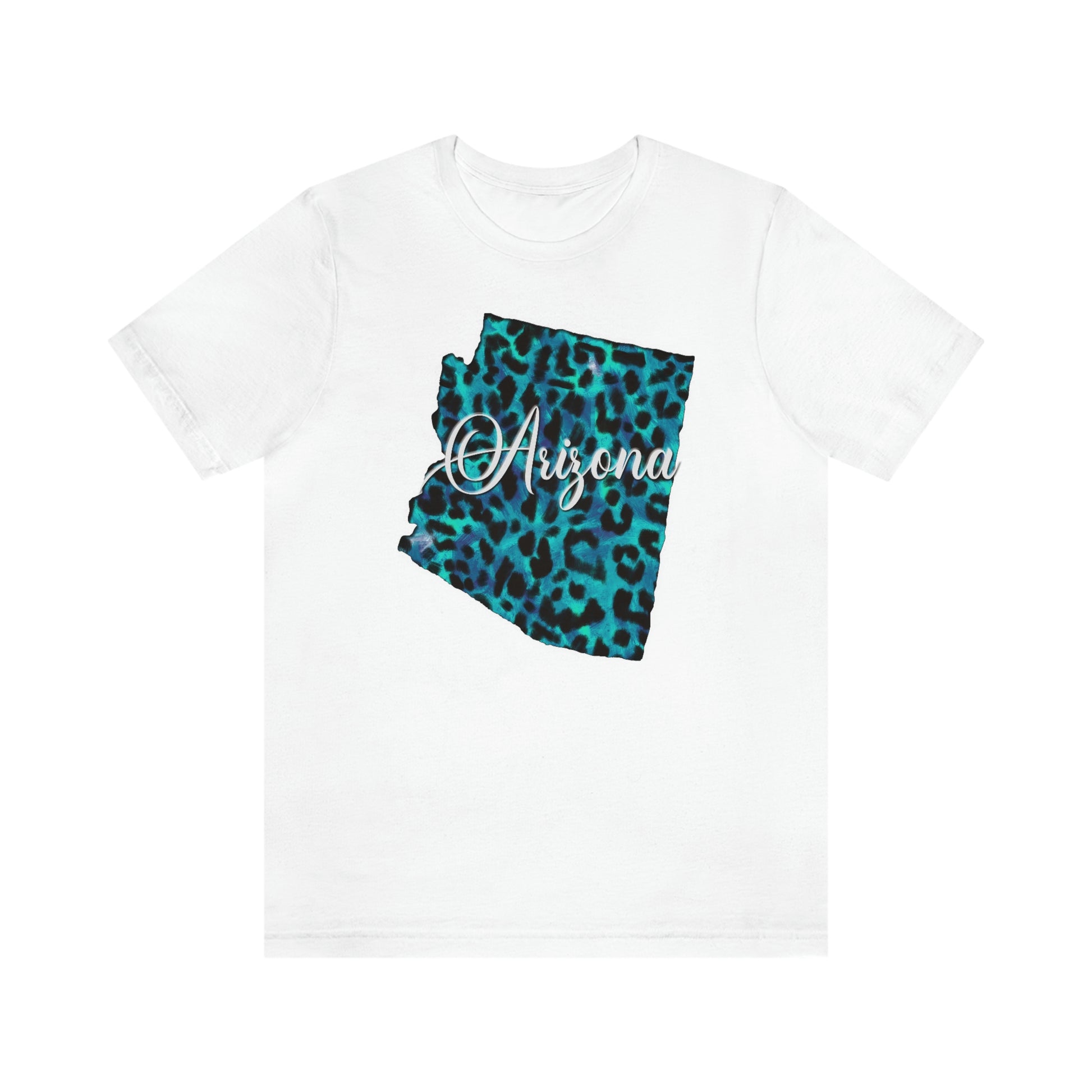 Arizona Blue Leopard Unisex Jersey Short Sleeve Tee Tshirt T-shirt
