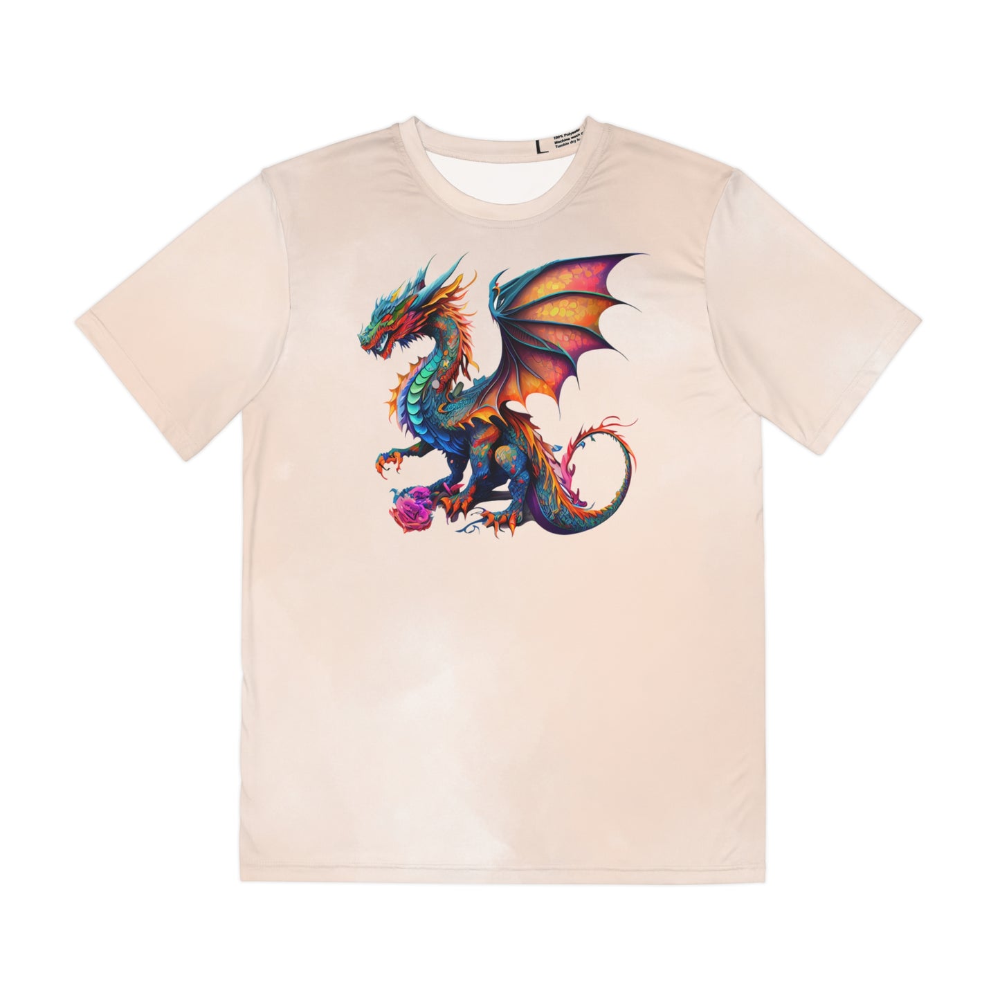 Dragon on Watercolor Background T-shirt