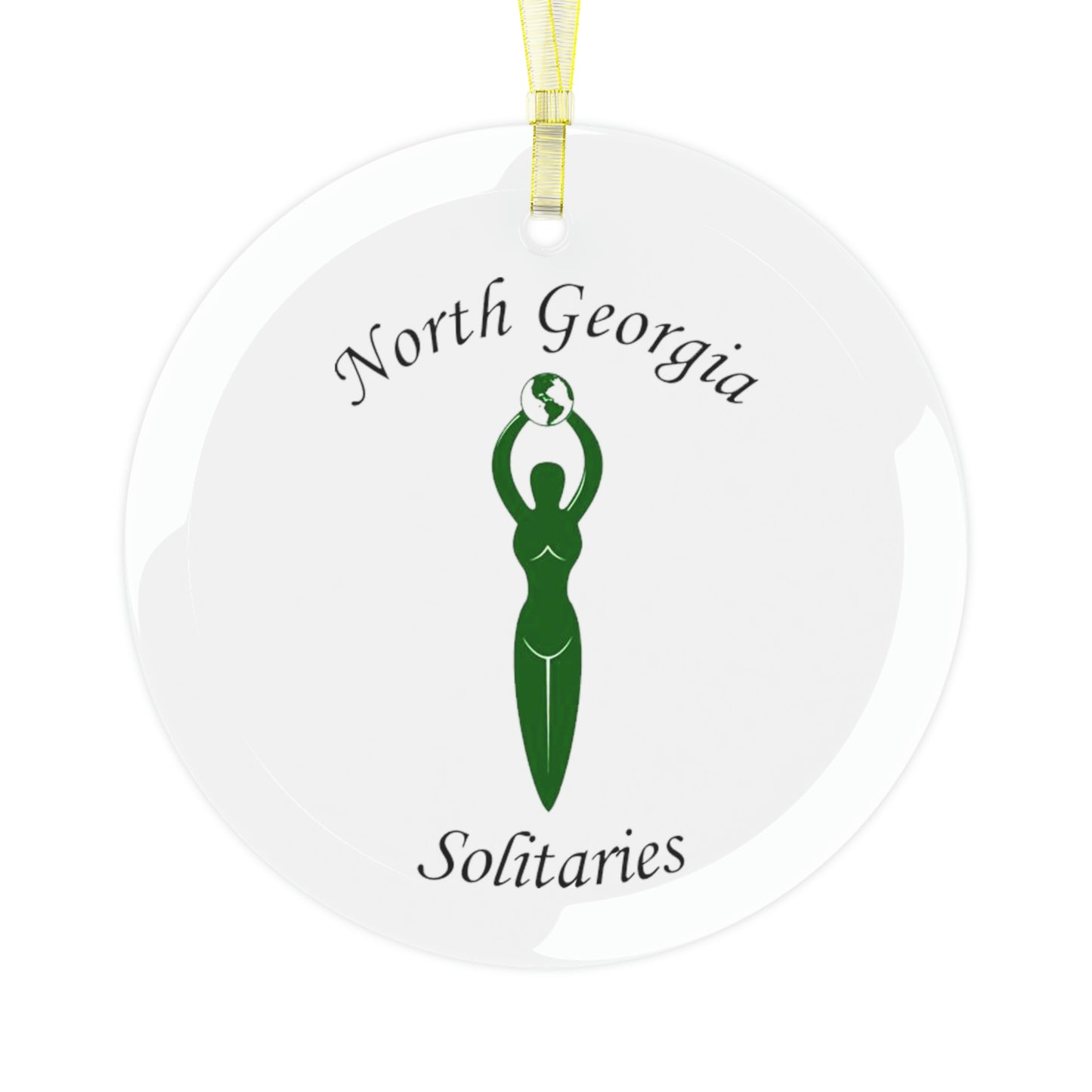 North Georgia Solitaries Glass Ornament
