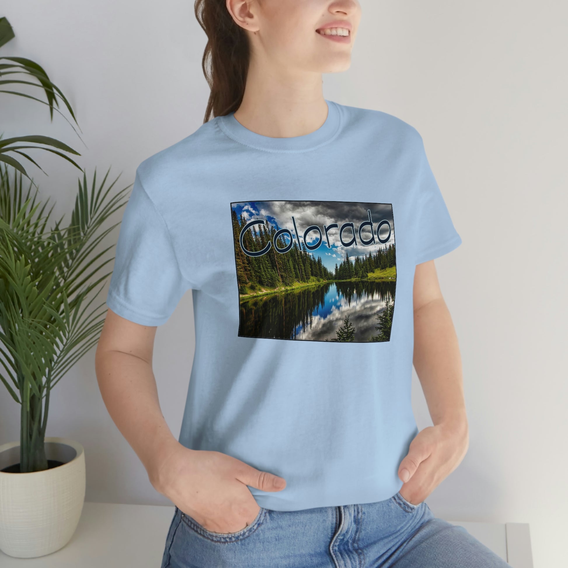 Colorado Lake Unisex Jersey Short Sleeve Tee Tshirt T-shirt