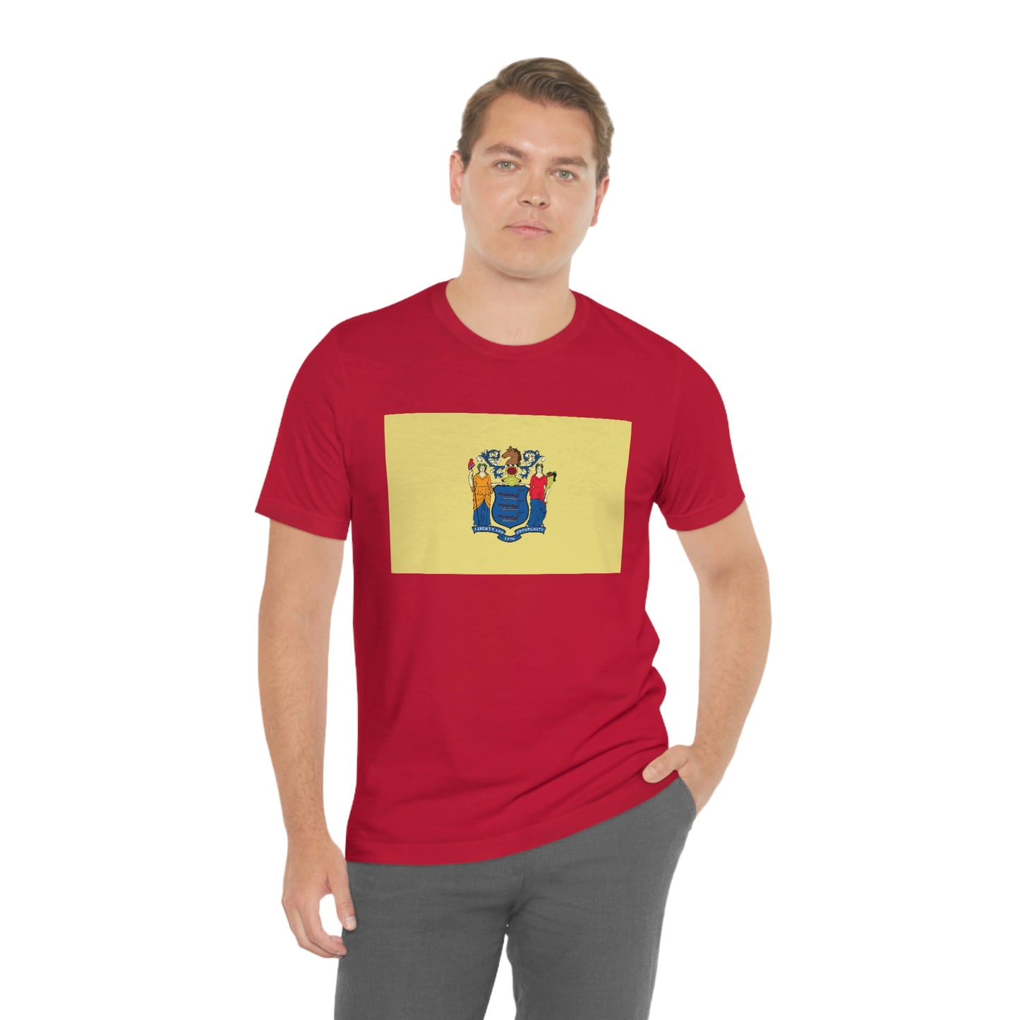 New Jersey Flag Unisex Jersey Short Sleeve Tee Tshirt T-shirt