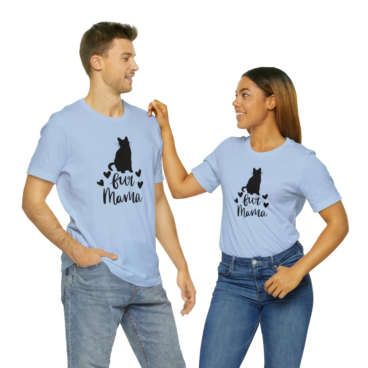 Fur Mama Cat Short Sleeve T-shirt