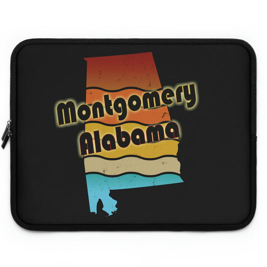 Montgomery Alabama Retro Sunset Laptop Sleeve
