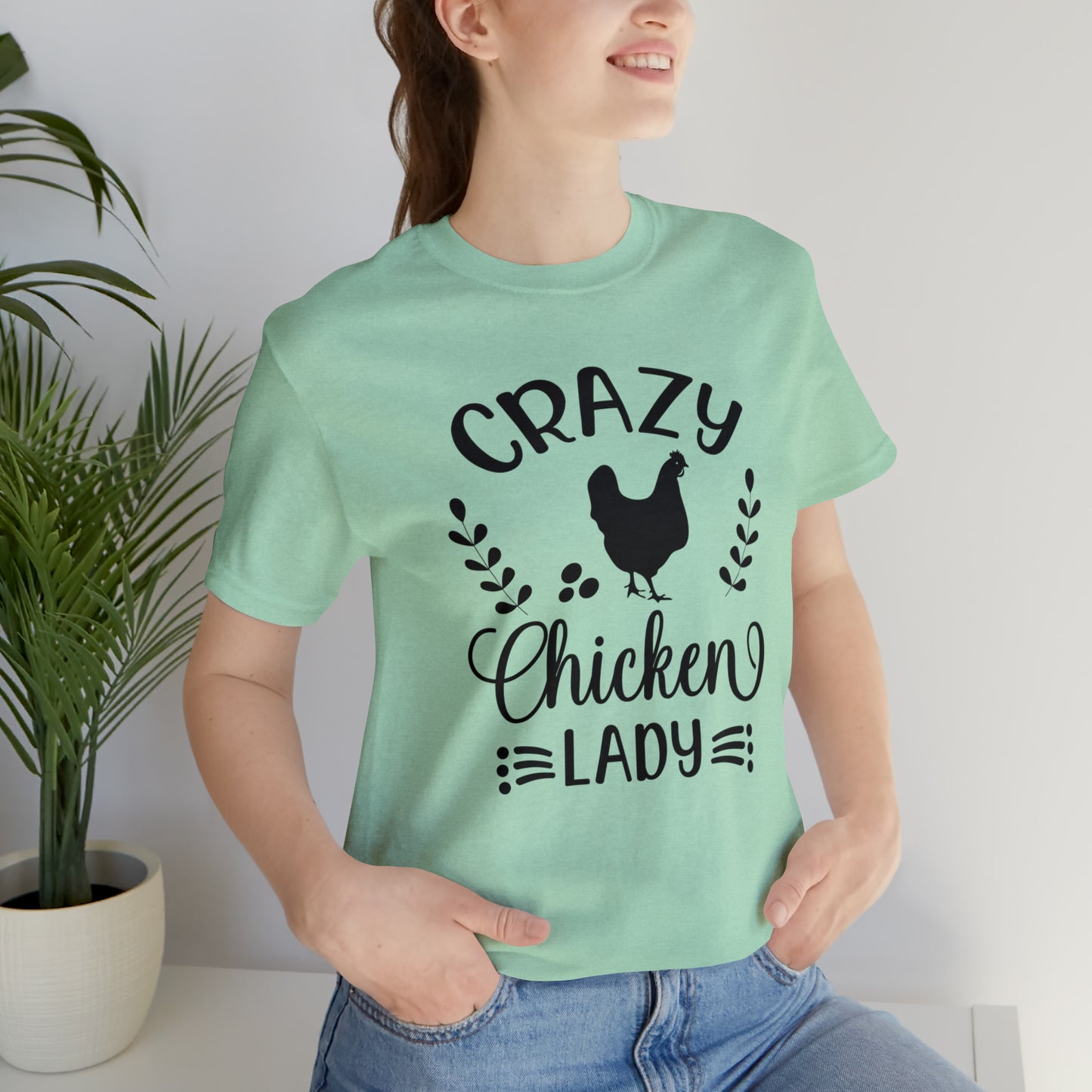 Crazy Chicken Lady Short Sleeve T-shirt