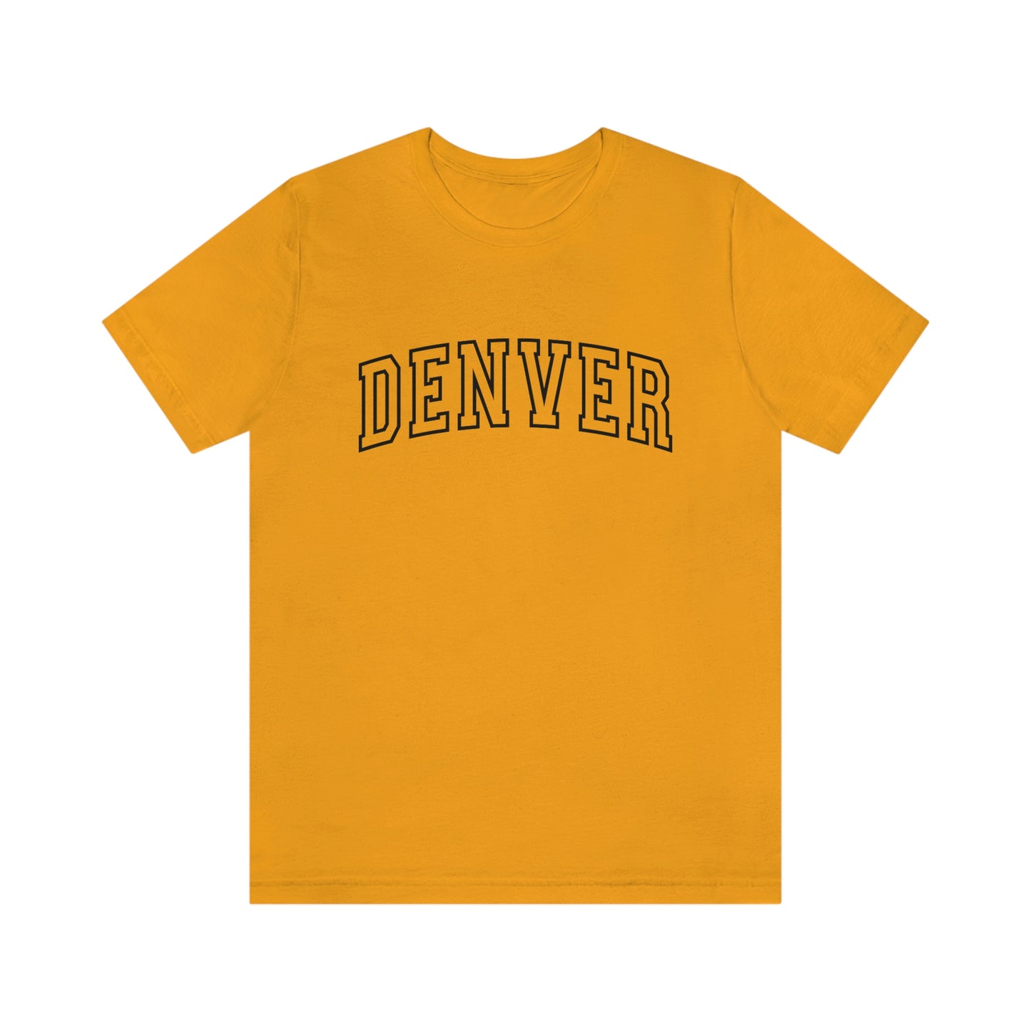 Denver Varsity Arch Unisex Jersey Short Sleeve Tee Tshirt T-shirt