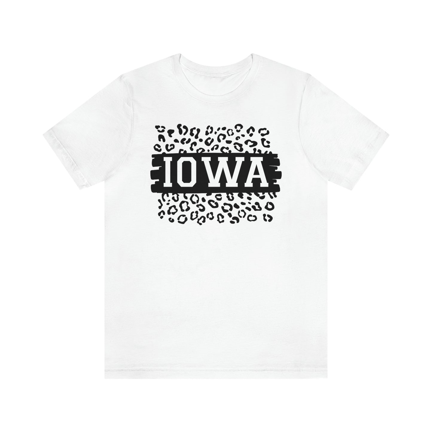 Iowa Leopard Print Short Sleeve T-shirt