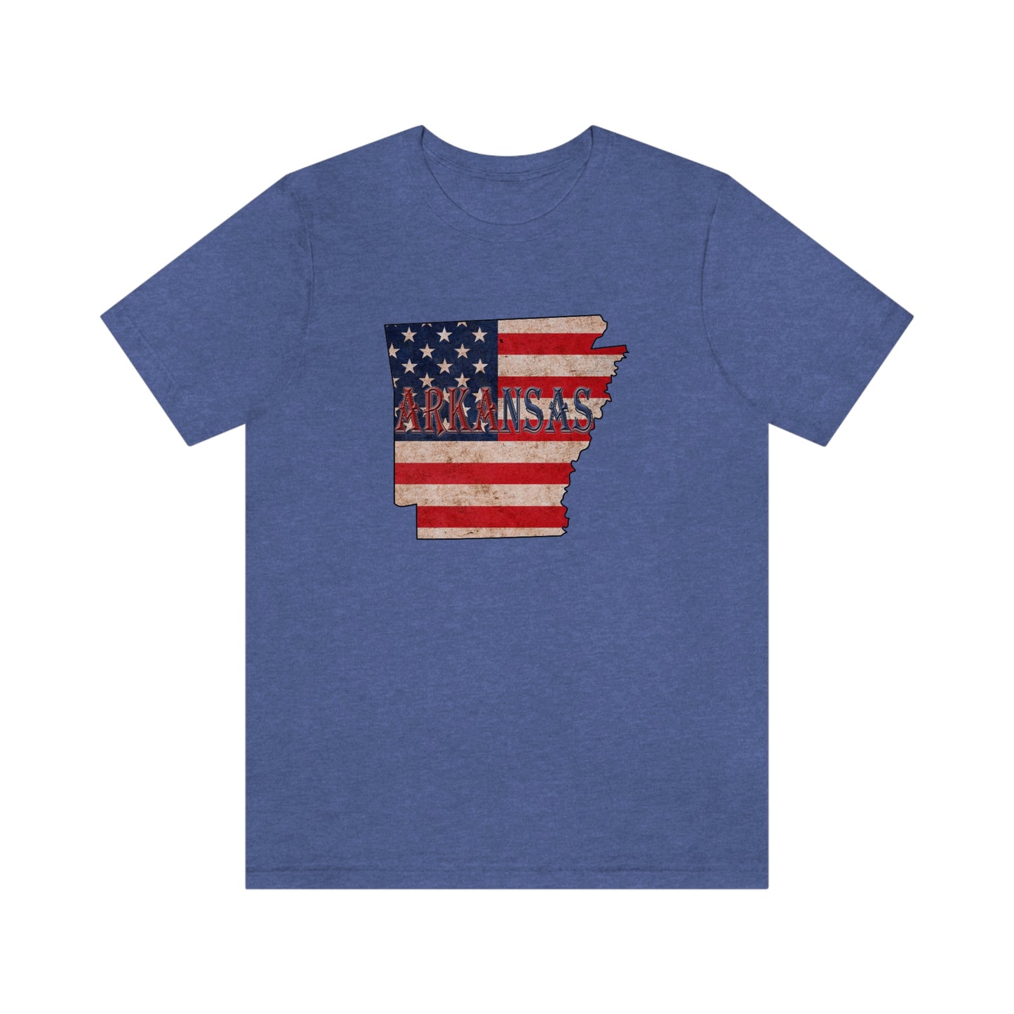 Arkansas AR US Flag Unisex Jersey Short Sleeve Tee Tshirt T-shirt